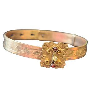 Vintage Victorian D & O Pat Pend Decorative Bracelet (A2166)